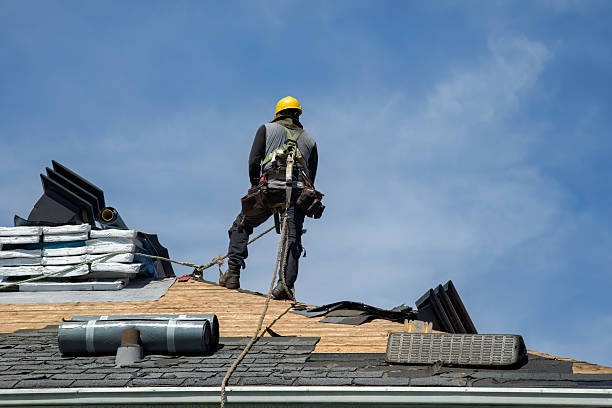 Professional Gutter Installation technician working in Versailles, PA